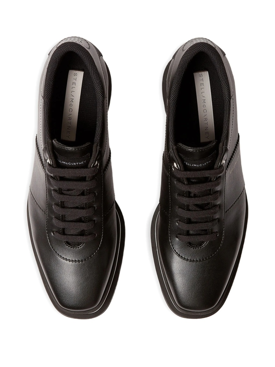 Sneakers Stella McCartney elyse negri din bumbac organic si poliester reciclat - Img 4