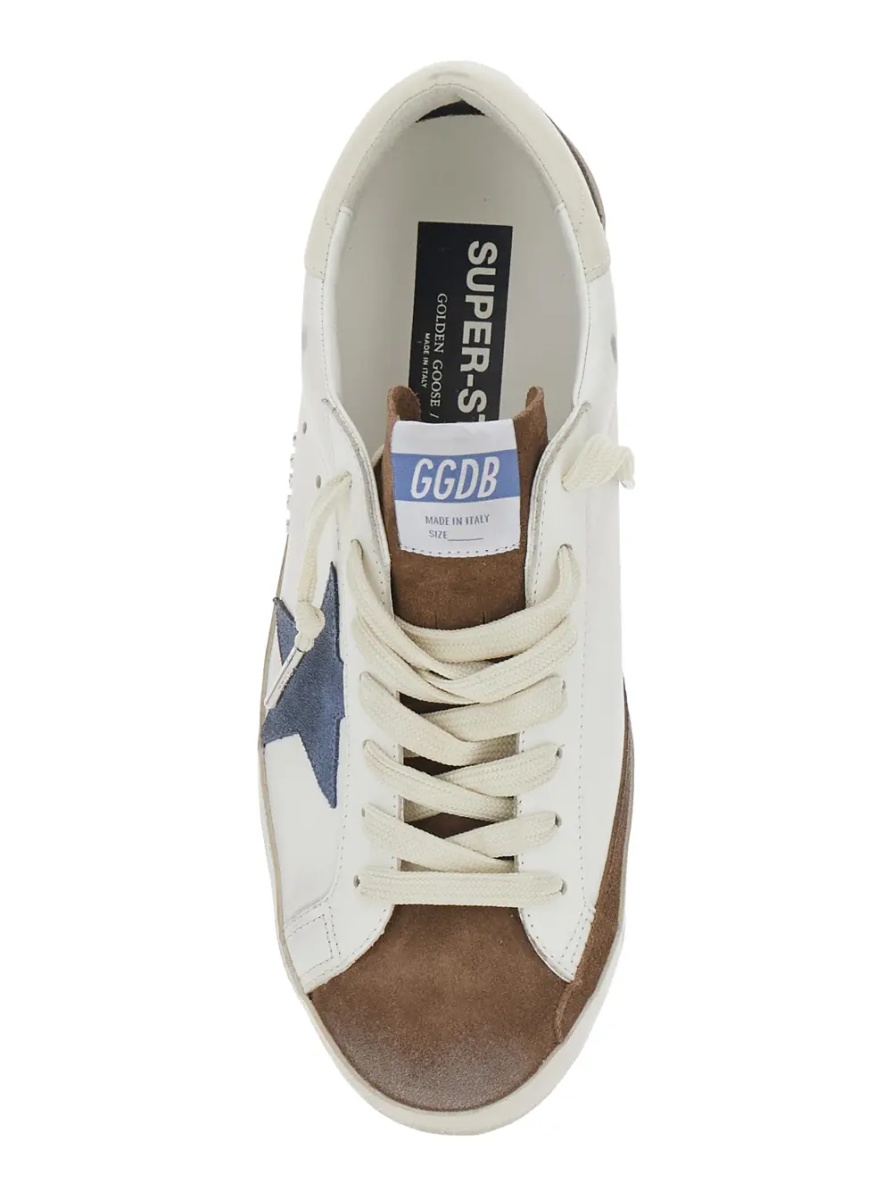 Sneakers 'Superstar' White Sneakers Low Top with star patch on the side in leather for men - Img 4