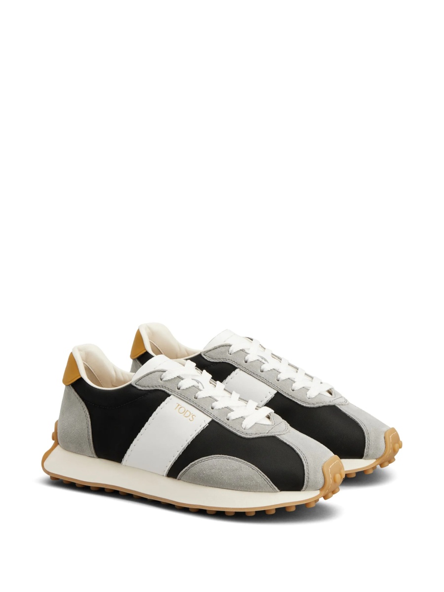 Sneakers TOD'S gri din material textil si piele intoarsa - Img 2