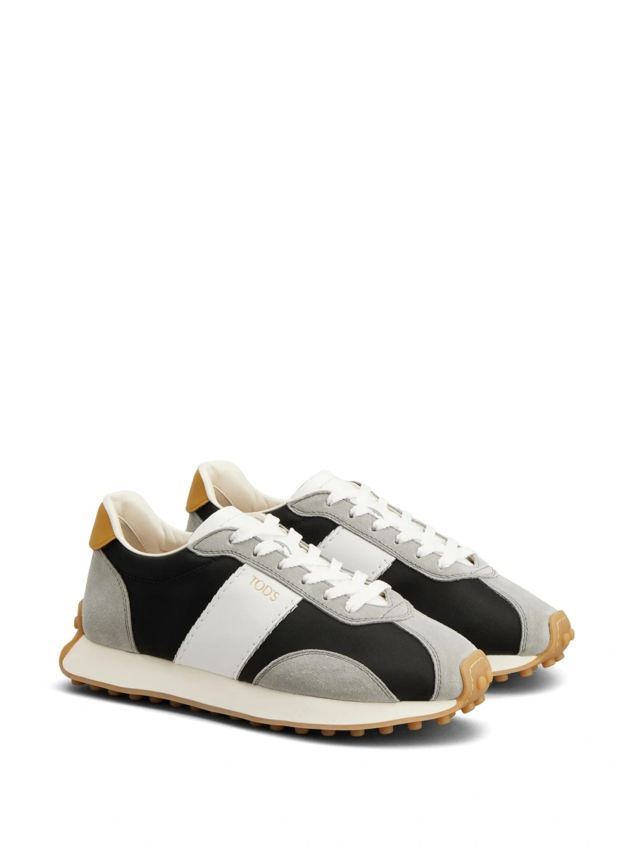 Sneakers TOD'S gri din material textil si piele intoarsa - Img 2