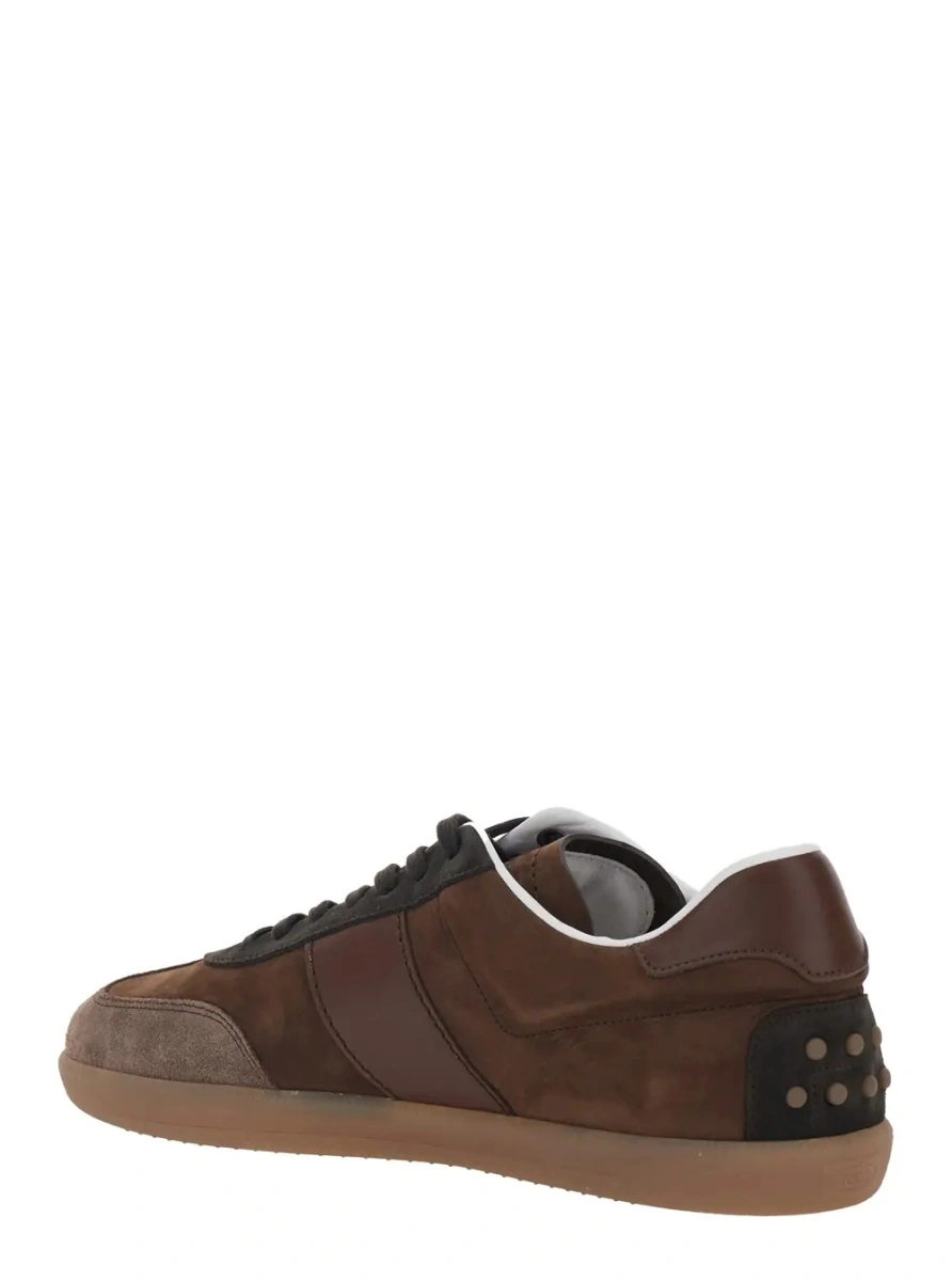 Sneakers TOD'S maro din piele intoarsa - Img 3