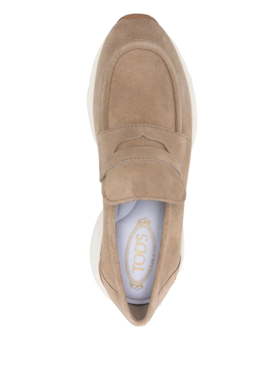 Sneakers TOD'S neutri din piele intoarsa - Img 4