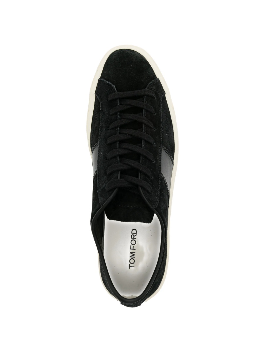 Sneakers Tom Ford negri din piele intoarsa - Img 4