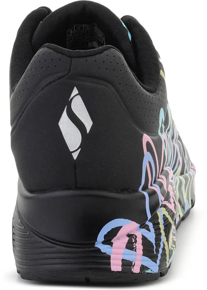 Sneakers UNO-SPREAD THE LOVE BLACK/PURPLE/TURQUI - Img 5