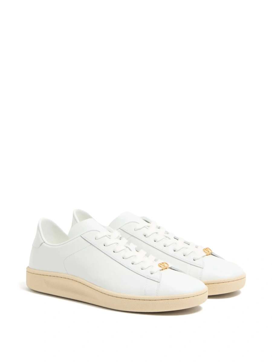 Sneakers Valentino Garavani albi din piele 'Royco' - Img 5