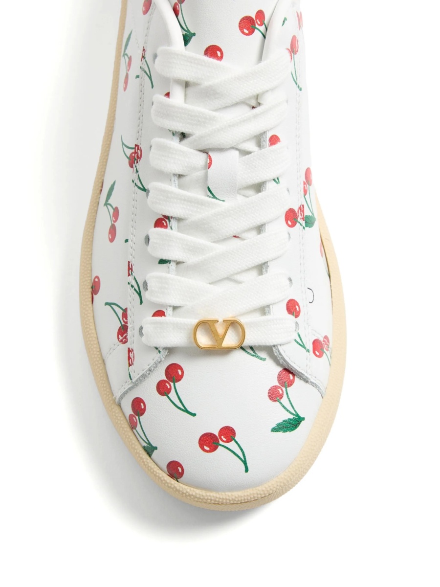 Sneakers Valentino Garavani albi din piele - Img 5