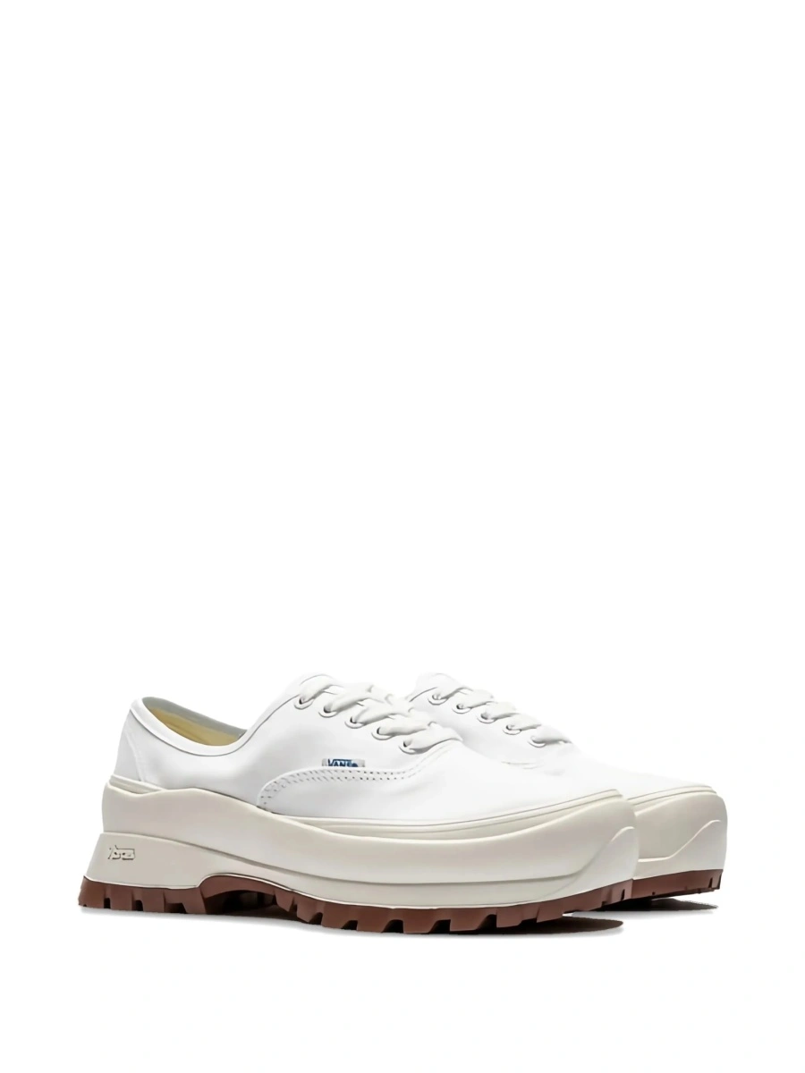 Sneakers Vans albi din material textil - Img 2