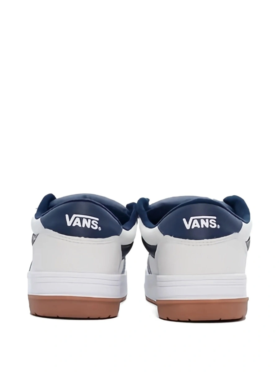 Sneakers Vans albi din poliuretan si piele intoarsa - Img 2