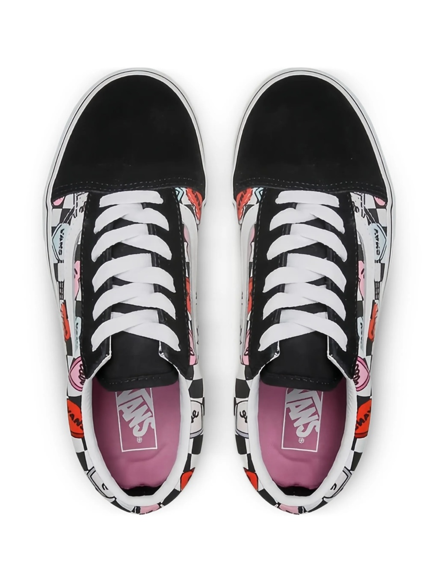 Sneakers Vans negri din material textil si piele intoarsa - Img 4