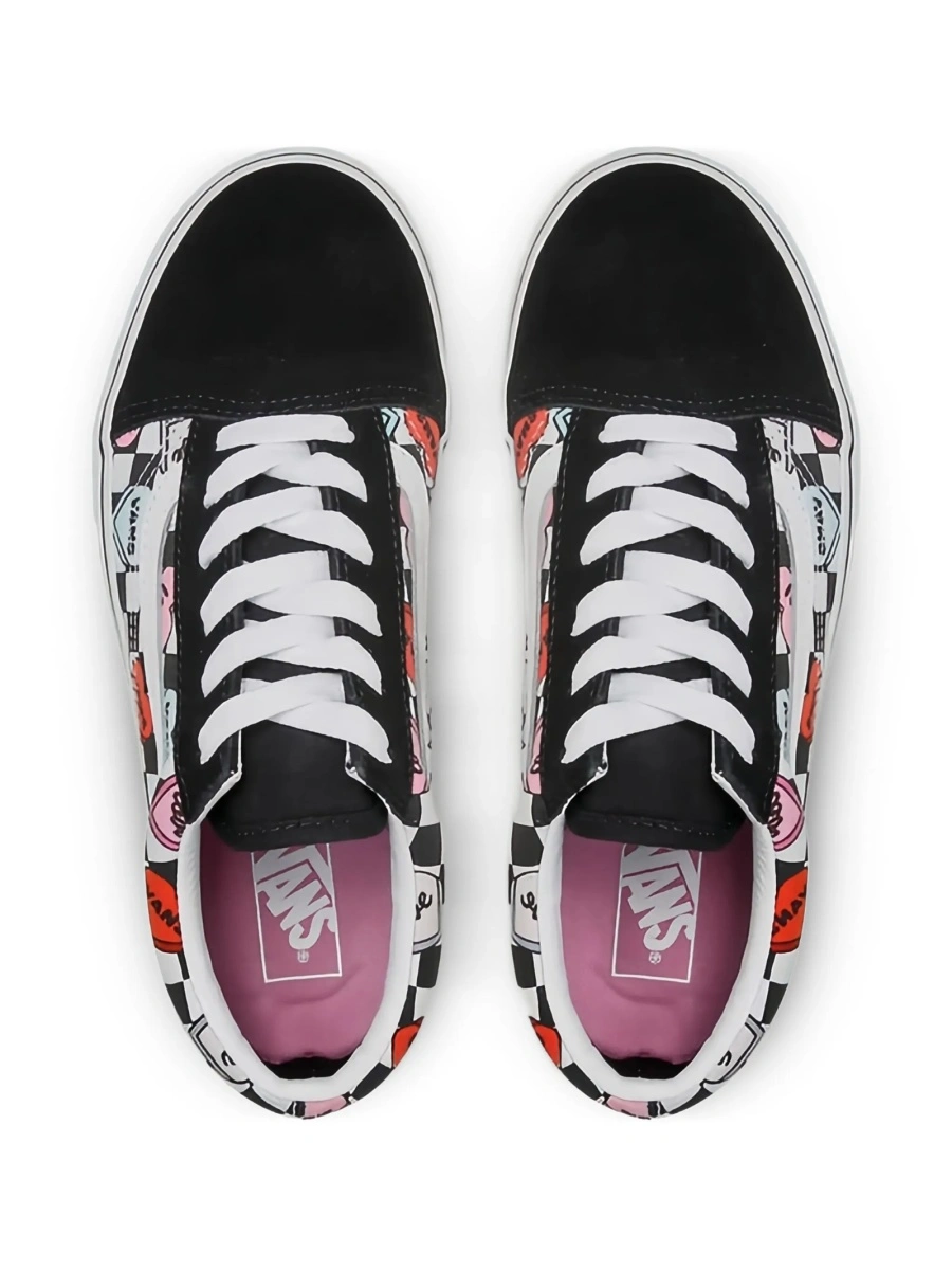 Sneakers Vans negri din material textil si piele intoarsa - Img 4