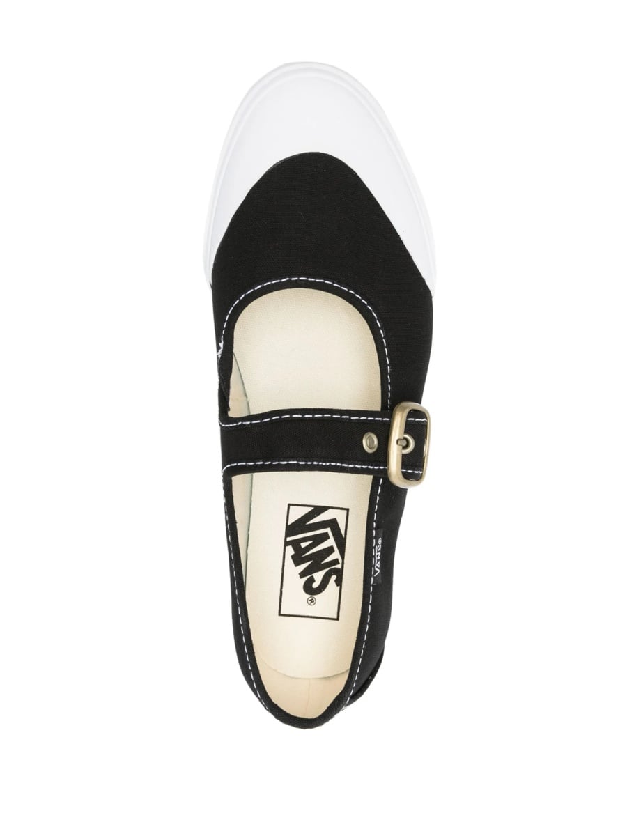 Sneakers Vans negri din material textil - Img 4