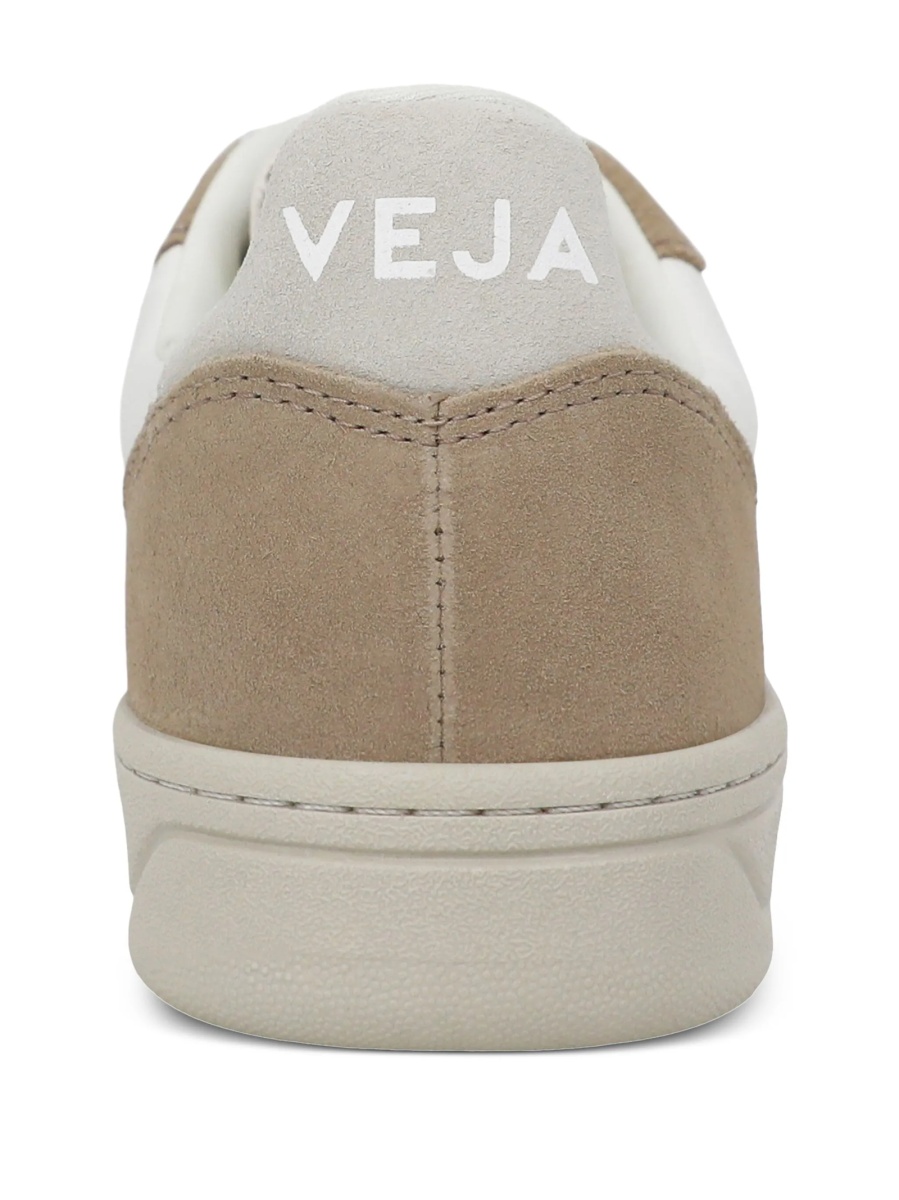 Sneakers VEJA neutri din material textil si piele - Img 3