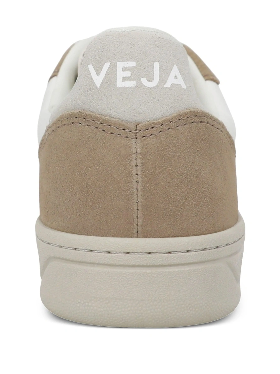 Sneakers VEJA neutri din material textil si piele - Img 3
