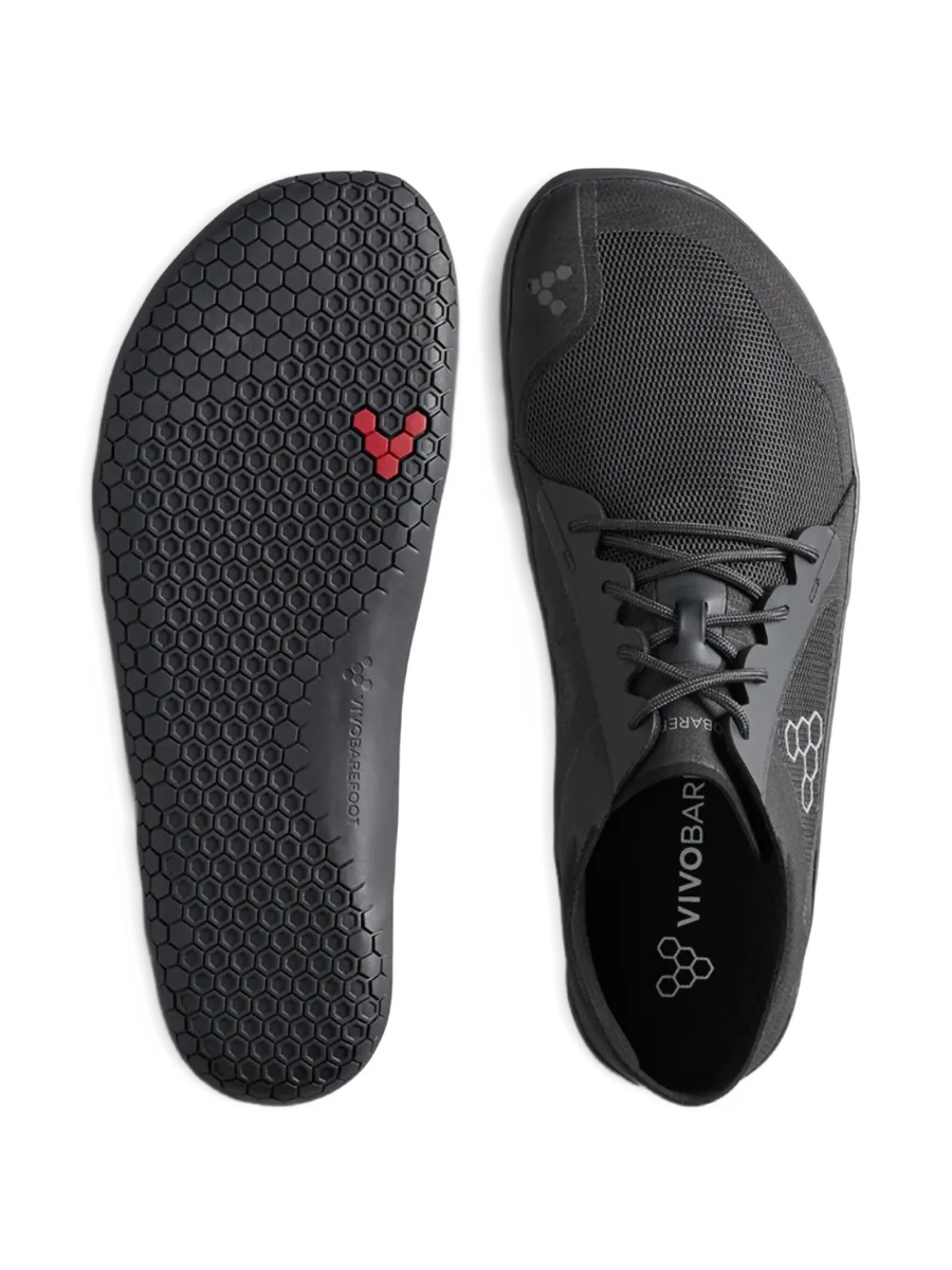 Sneakers Vivobarefoot negri din poliester reciclat - Img 4