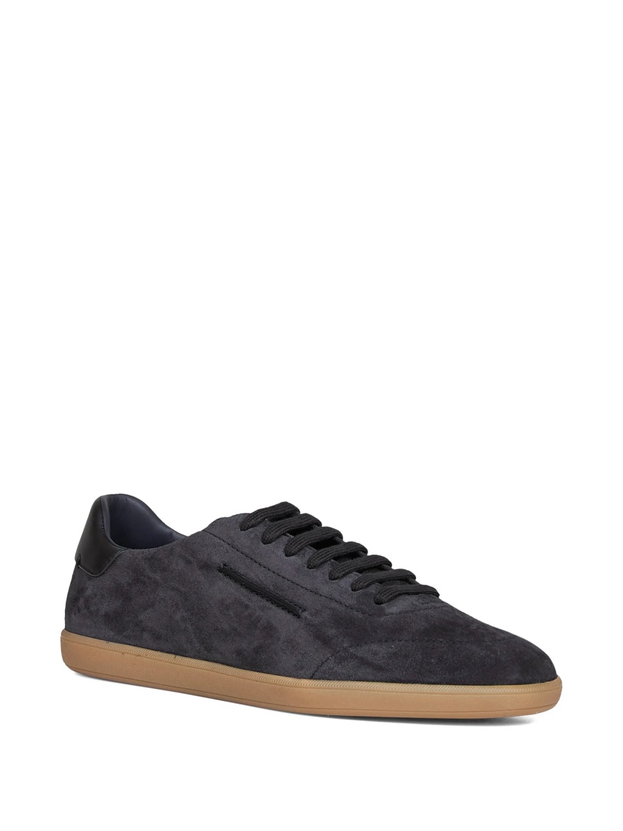Sneakers ZEGNA albastri din piele intoarsa si piele - Img 2