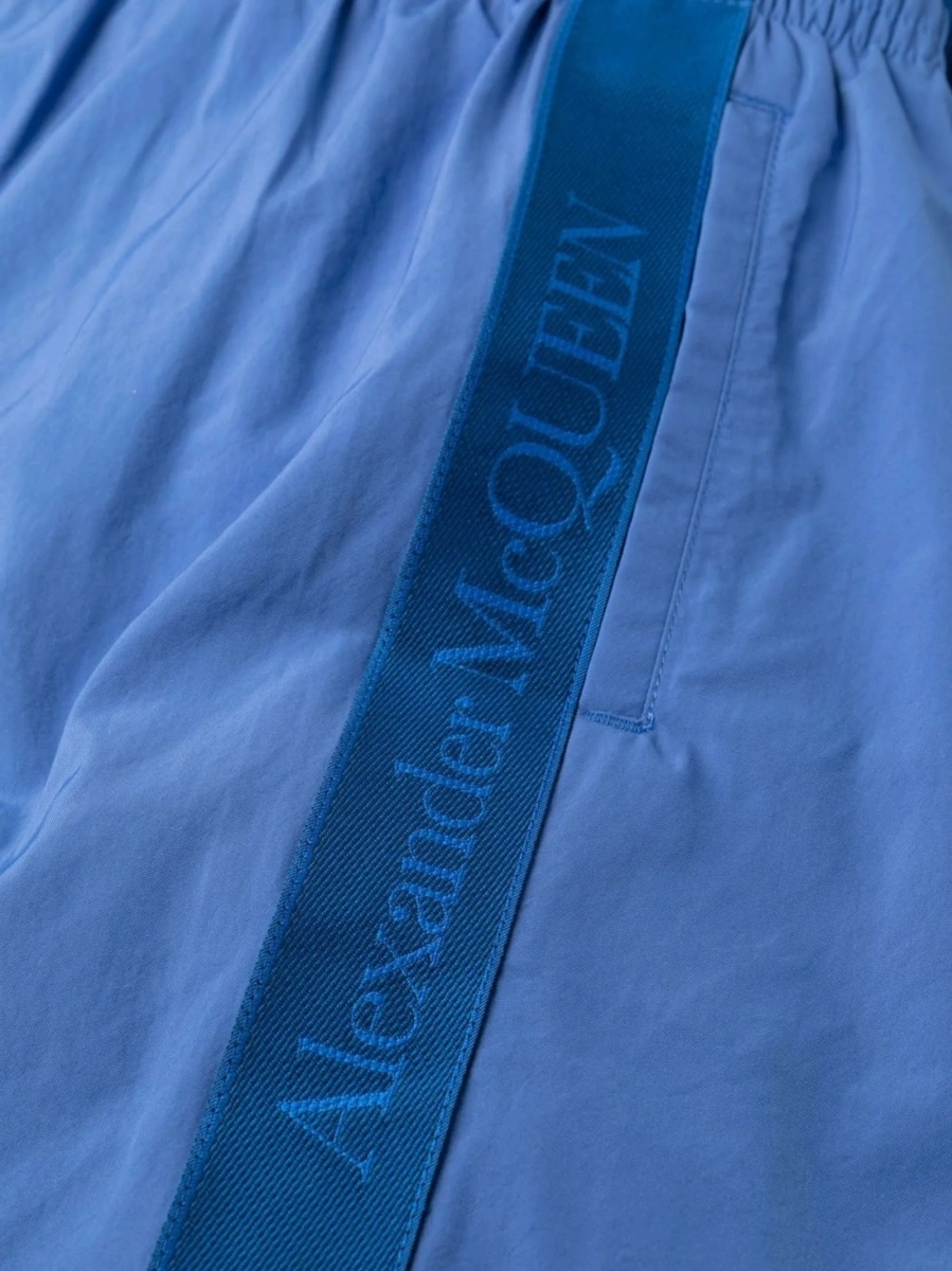 Sort de baie Alexander McQueen albastru din poliamida - Img 3