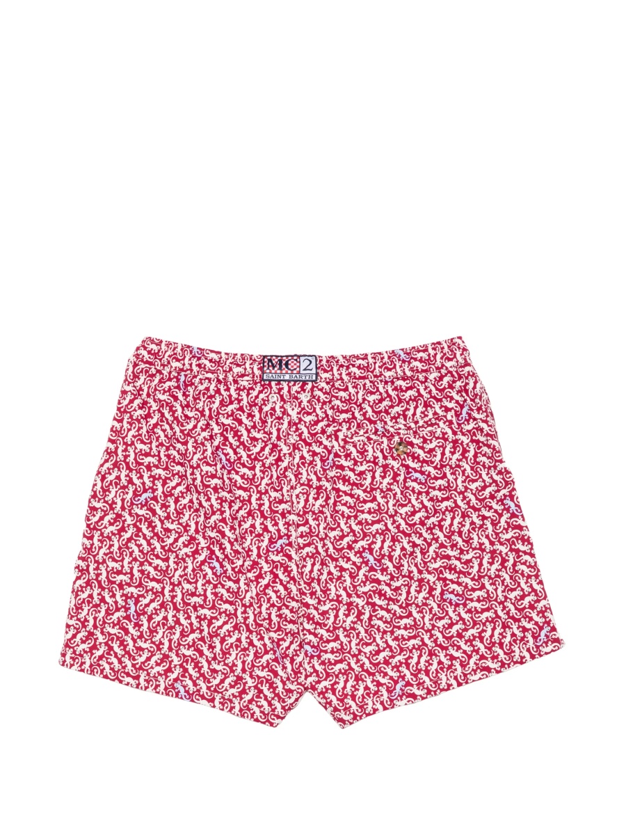 Sort de baie Mc2 Saint Barth rosu din polyester - Img 2