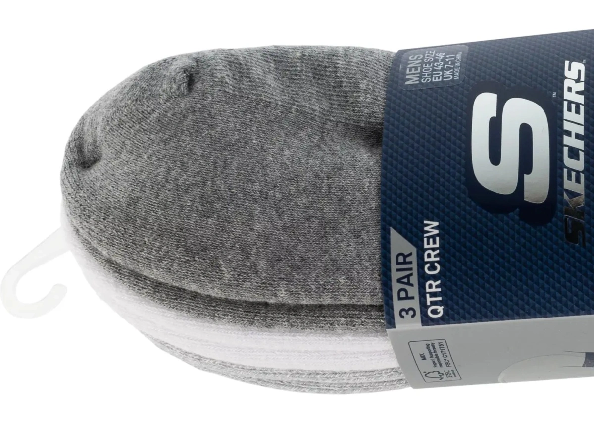 Sosete 3pk Mens Qtr Colorbloc Socks - Img 2