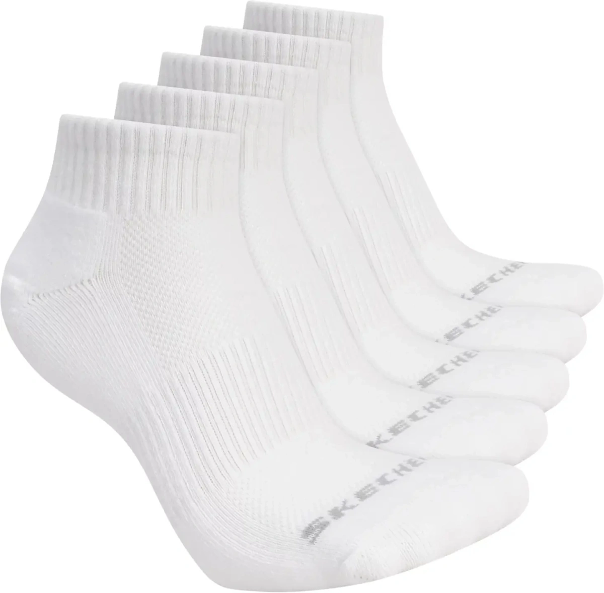 Sosete 5pk Unisex 1/2 Terry Qtr Crew - Img 3