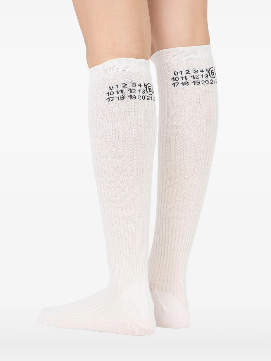 Sosete MM6 Maison Margiela albe - Img 3