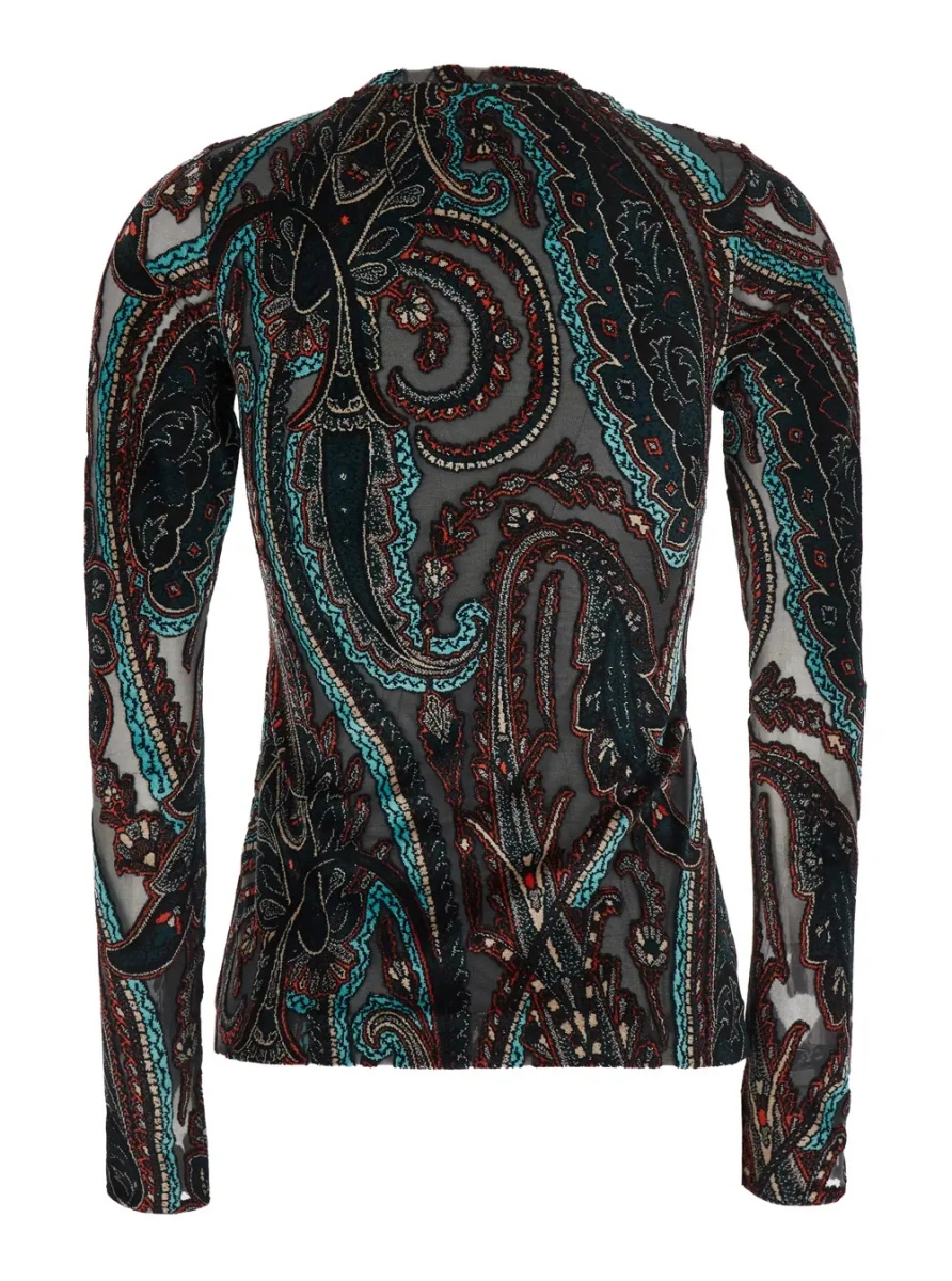 Top ETRO multicolor din vascoza - Img 2
