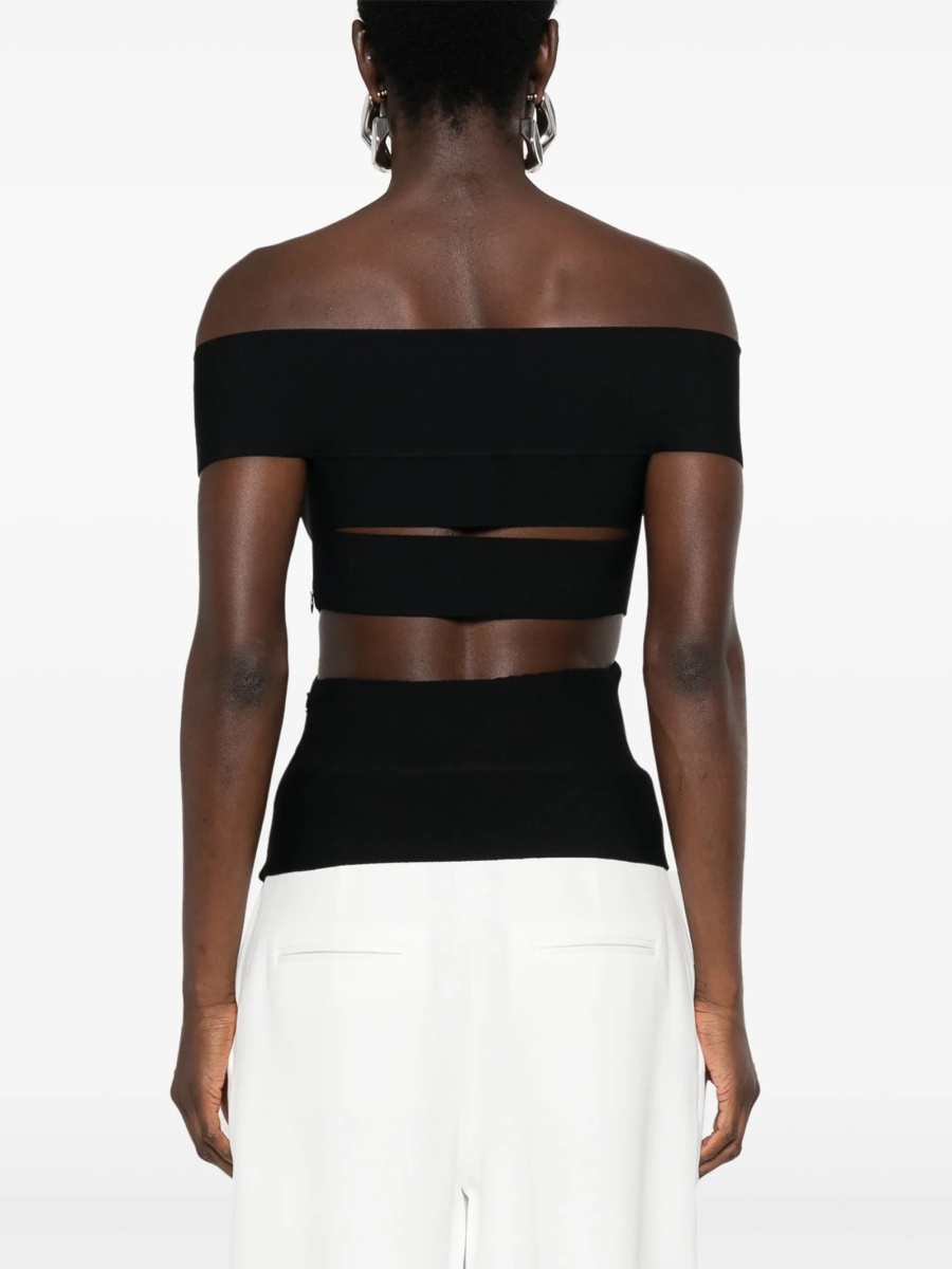 Top tricotat Alexander McQueen negru - Img 4