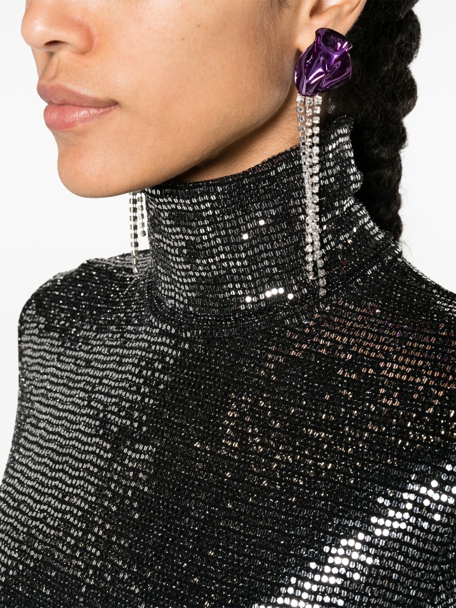 Top tricotat Isabel Marant negru - Img 5
