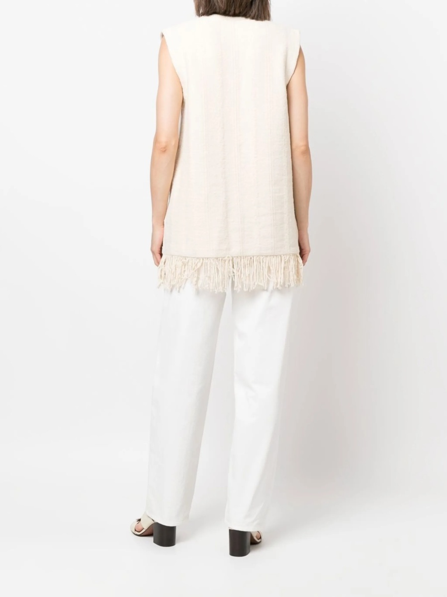 Top tricotat Jil Sander neutru - Img 4