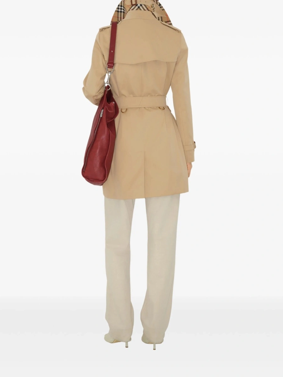 Trenci Burberry kensington heritage neutru din bumbac - Img 4