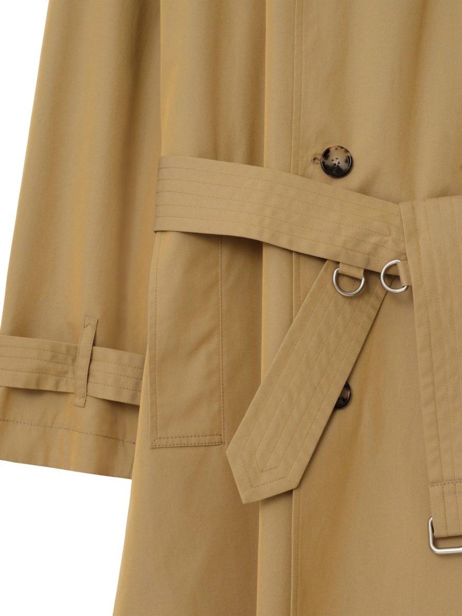 Trenci Burberry vintage check neutru din bumbac - Img 5