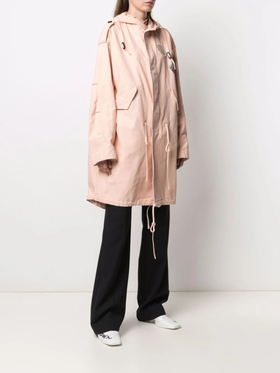 Trenci Raf Simons roz din bumbac - Img 4