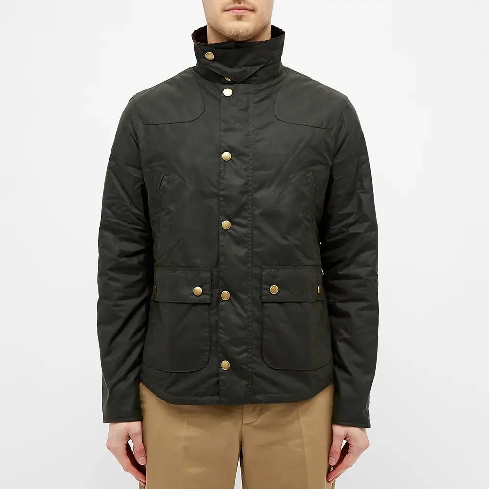 Trenciuri BARBOUR REELIN WAX JACKET SG51 SAGE - Img 4
