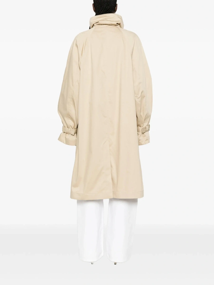 Trenciuri TOTÊME Oversized Cotton Trench with beige cotton women - Img 6