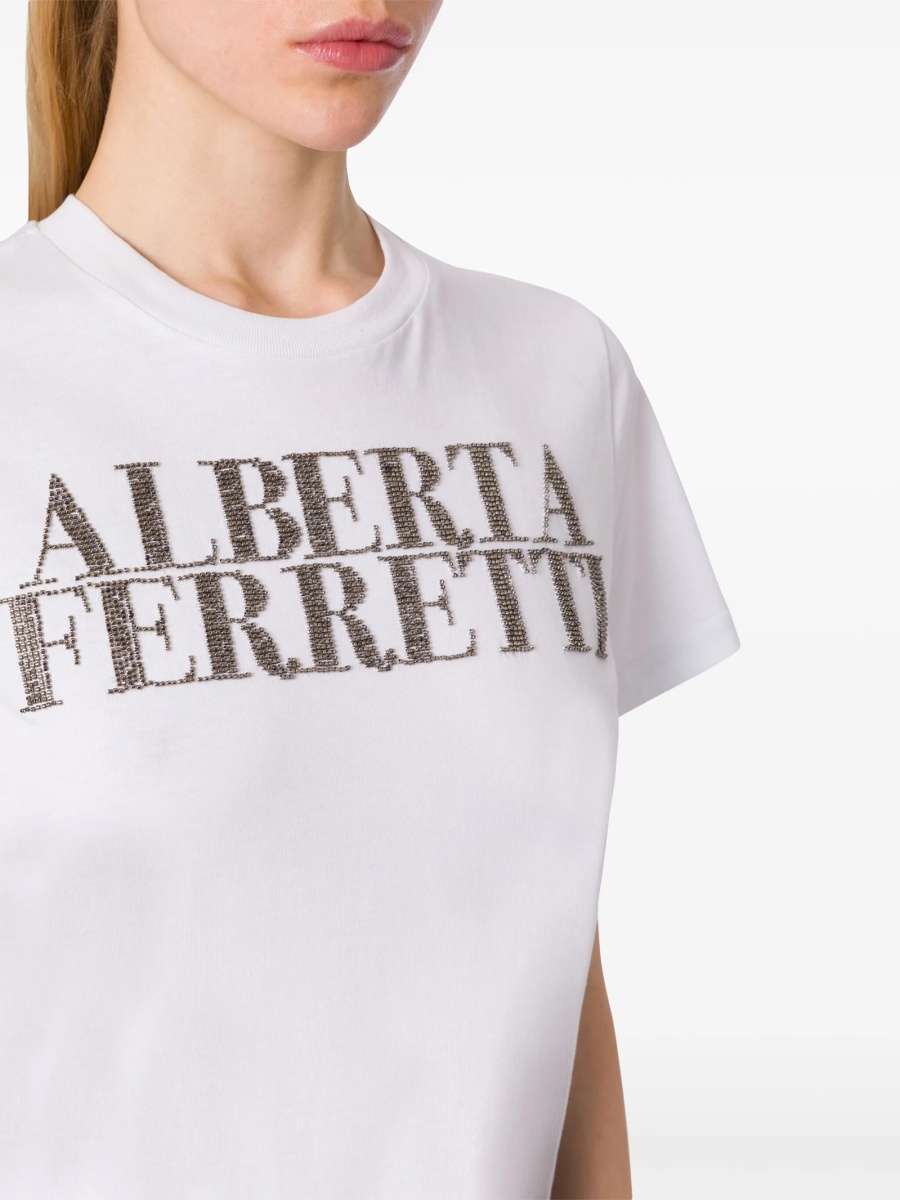 Tricou Alberta Ferretti alb - Img 4
