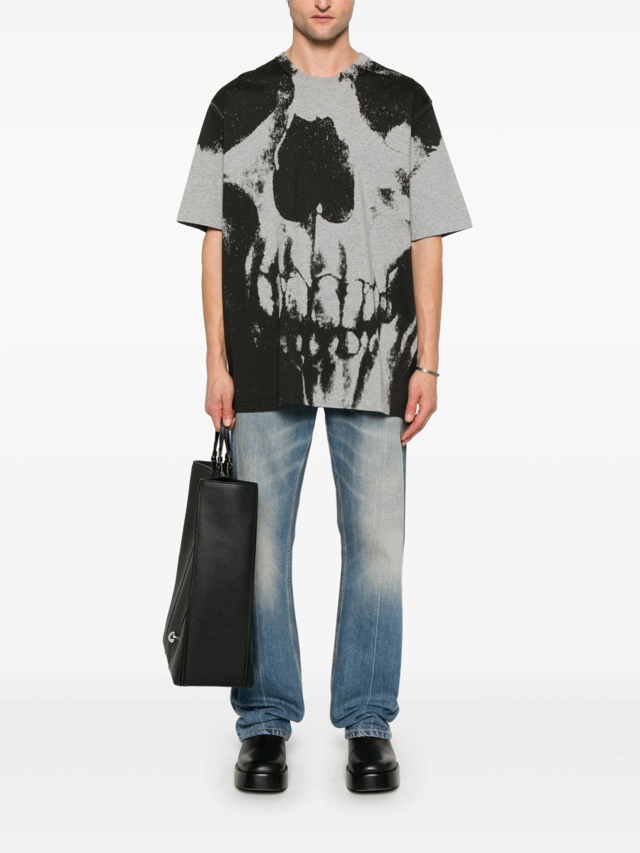Tricou Alexander McQueen gri - Img 2