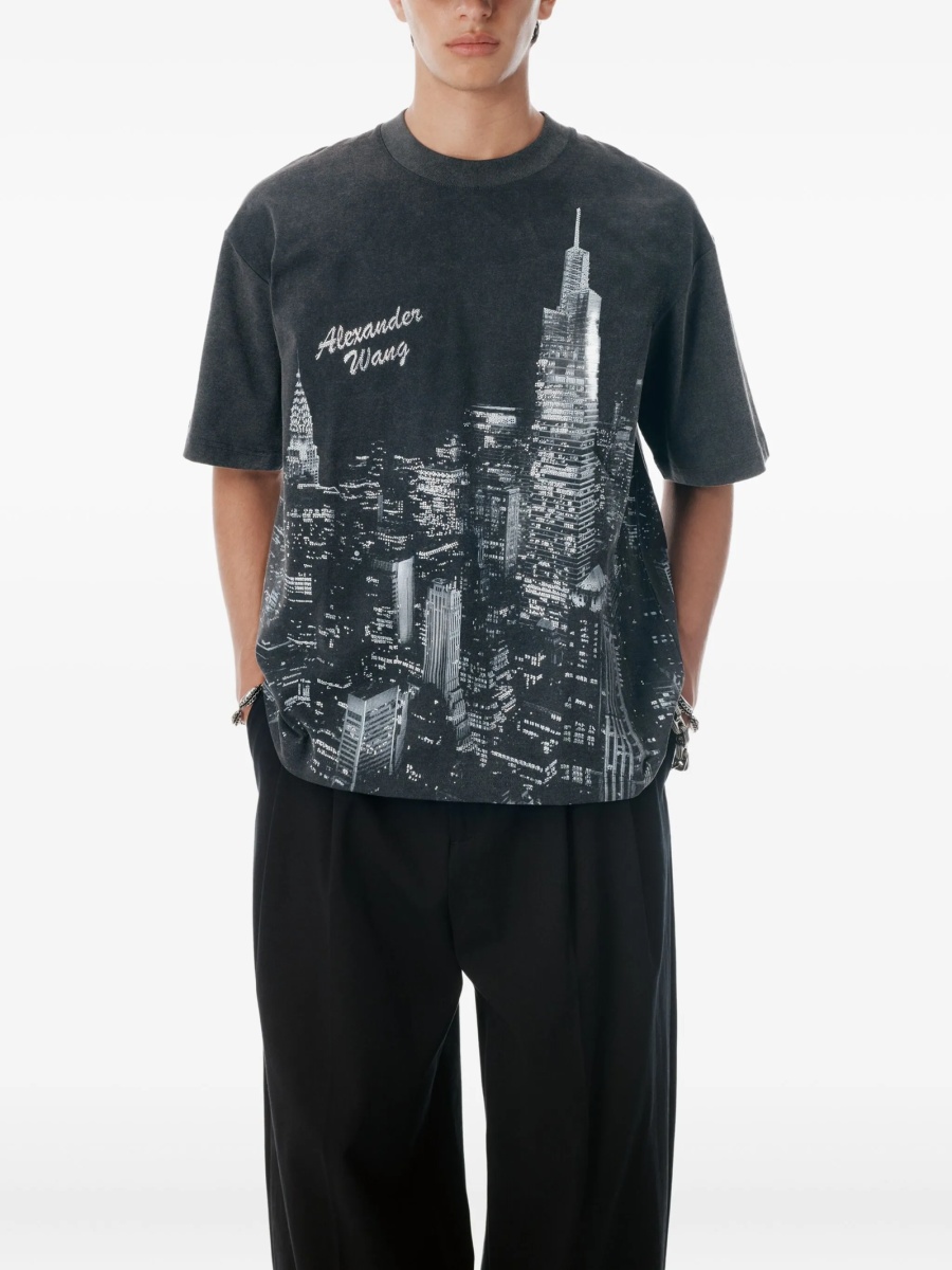 Tricou Alexander Wang negru - Img 5