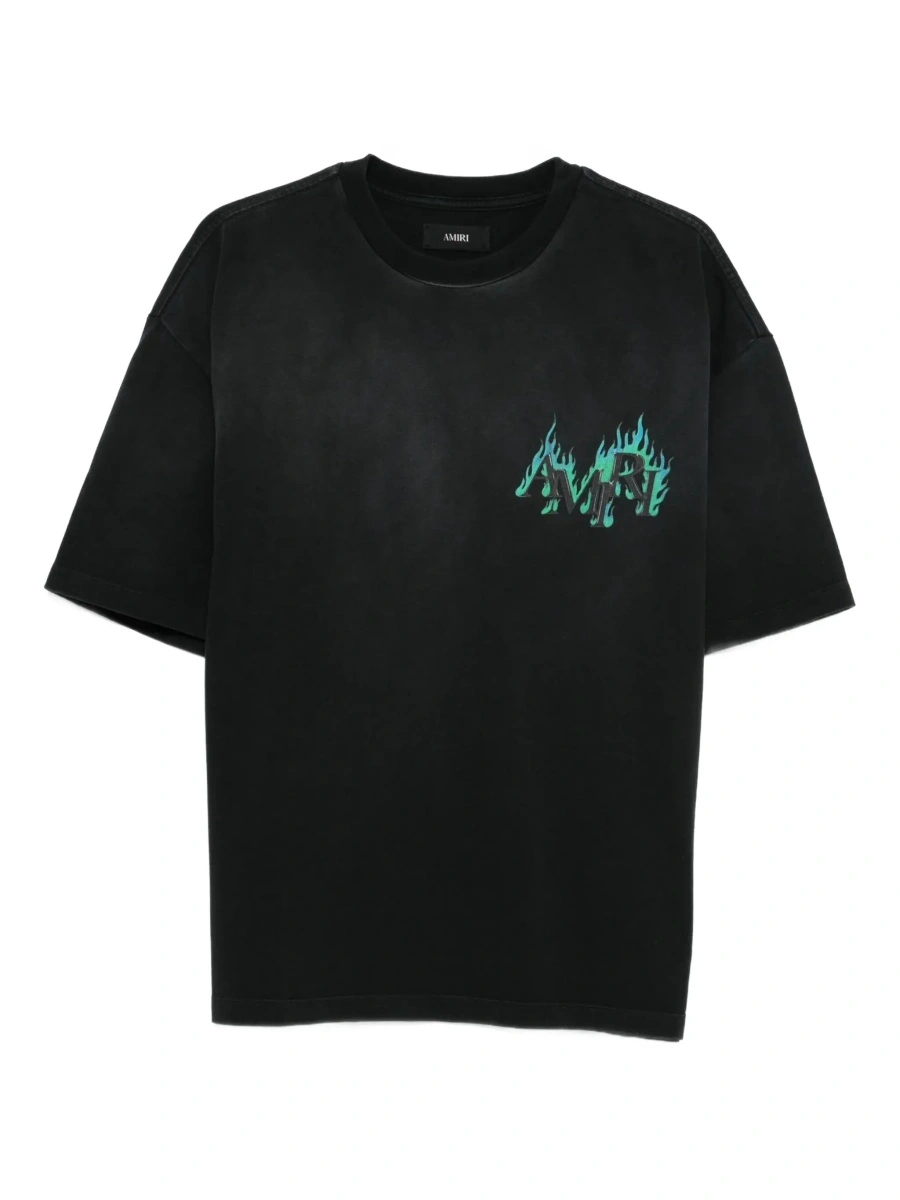 Tricou AMIRI negru din bumbac - Img 8