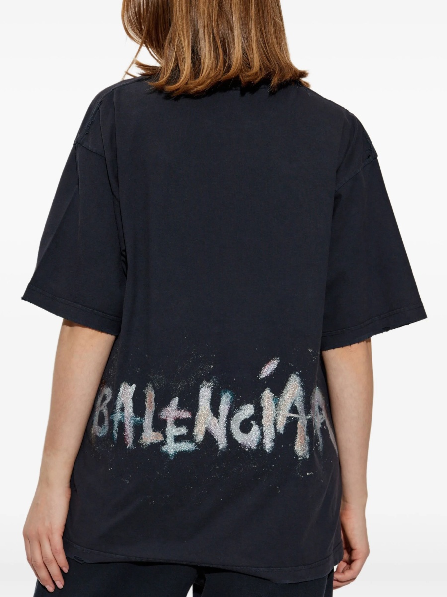Tricou Balenciaga negru - Img 4