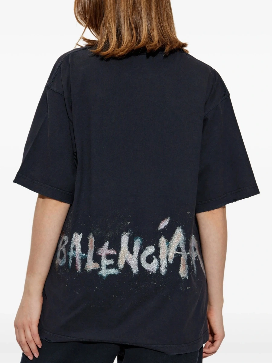 Tricou Balenciaga negru - Img 4