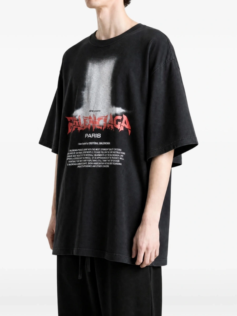 Tricou Balenciaga negru - Img 3