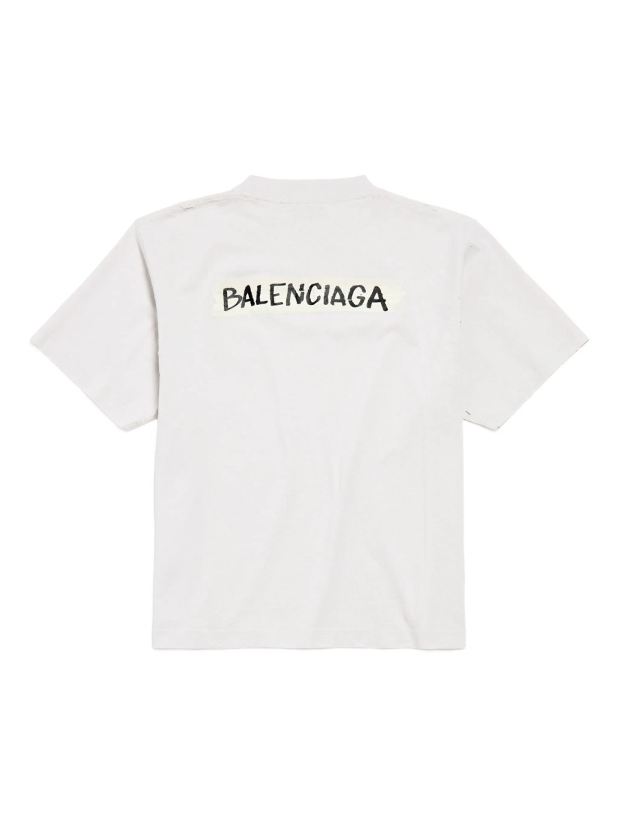 Tricou Balenciaga neutru - Img 4