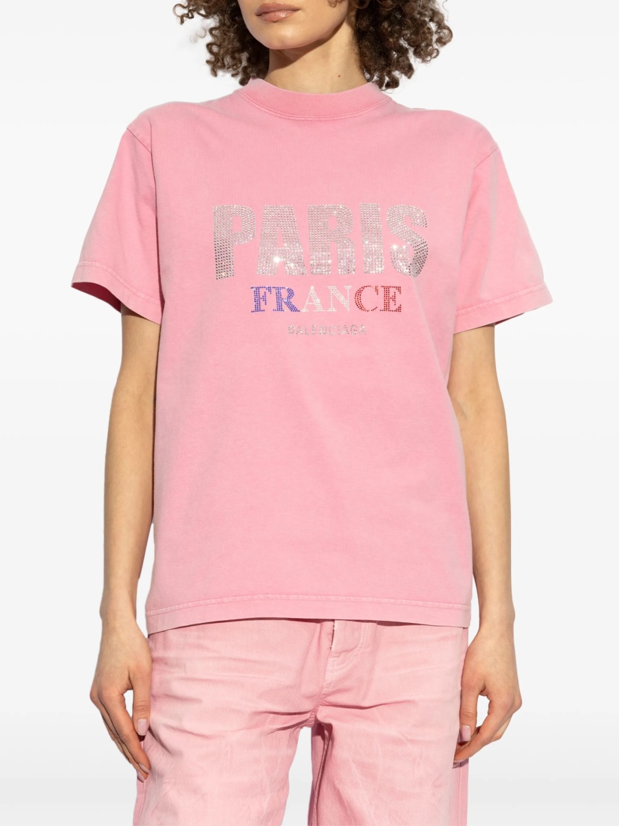 Tricou Balenciaga roz - Img 3