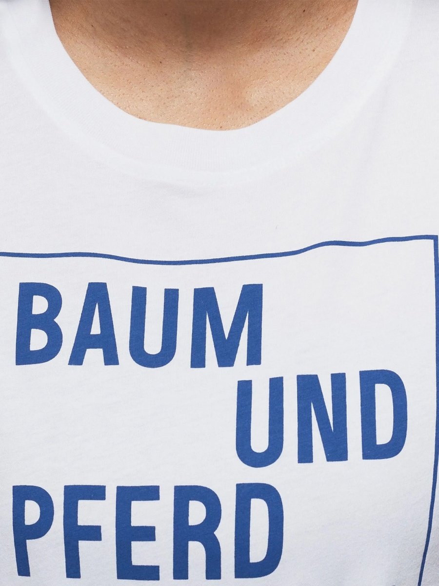 Tricou Baum und Pferdgarten alb - Img 3