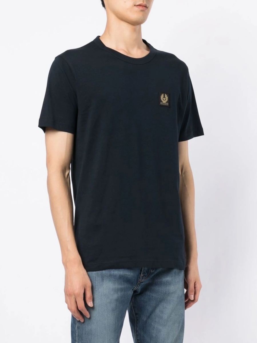 Tricou Belstaff albastru din bumbac - Img 3