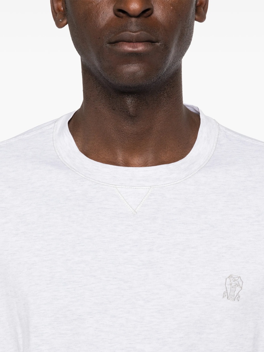 Tricou Brunello Cucinelli gri - Img 5