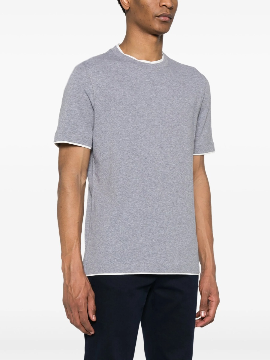 Tricou Brunello Cucinelli gri - Img 3