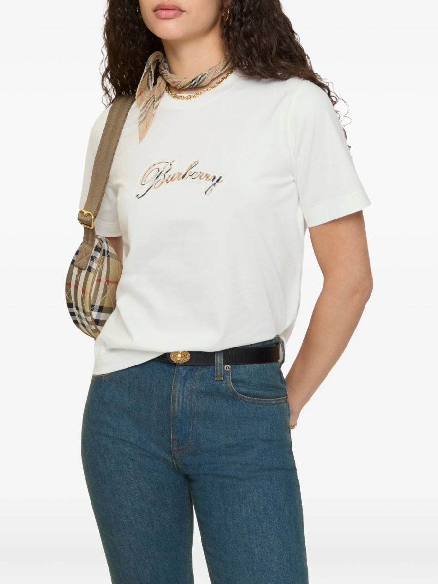 Tricou Burberry alb - Img 2