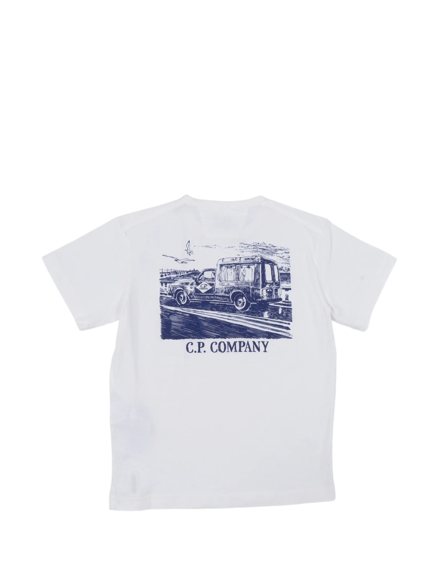 Tricou C.P. Company alb - Img 2