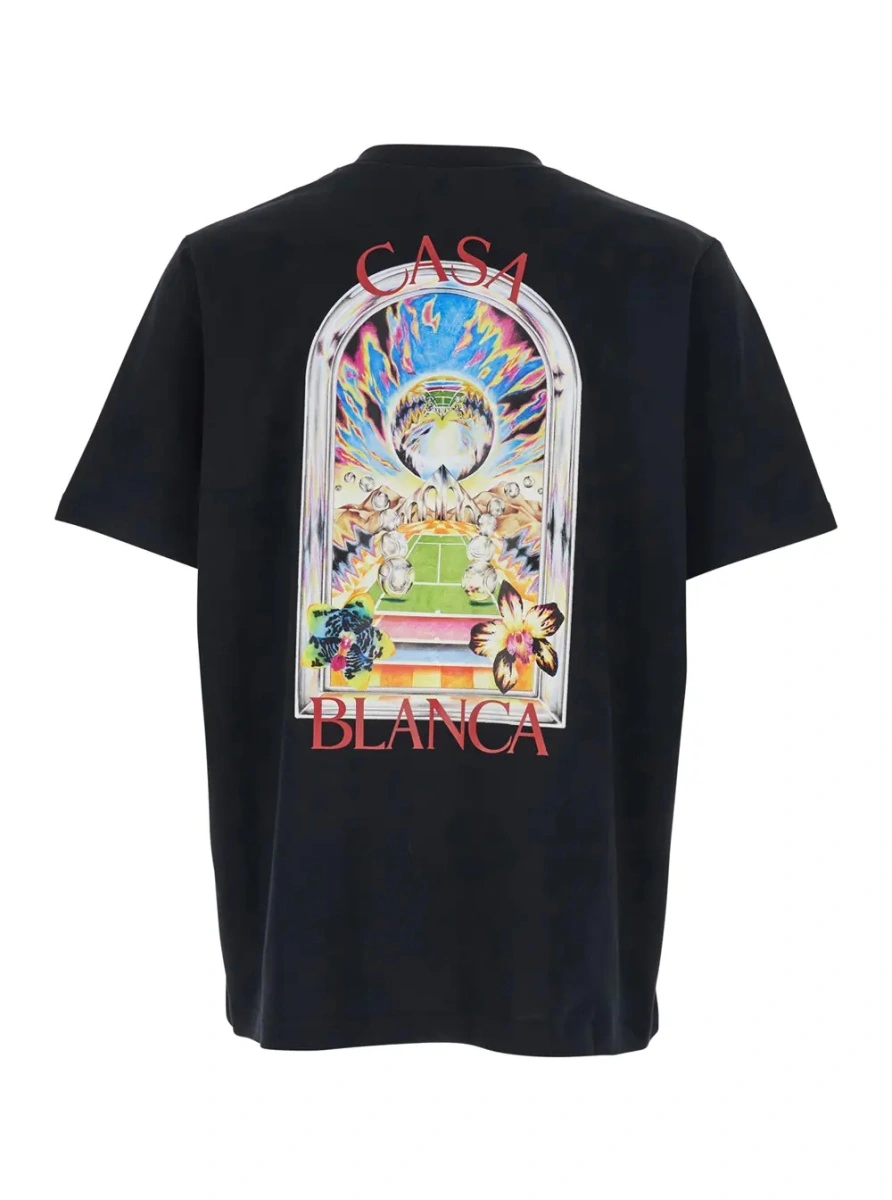 Tricou Casablanca negru din bumbac - Img 2