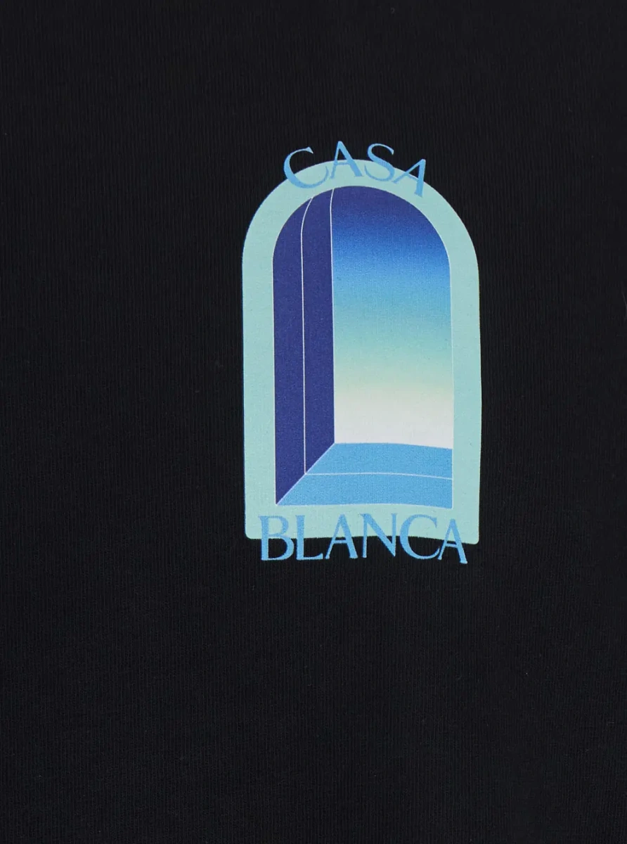 Tricou Casablanca negru din bumbac - Img 3